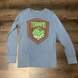 Terrapin Long Sleeve Long John Shirt Sz.Med